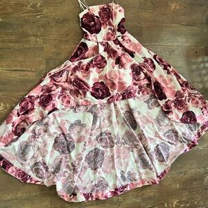 Speechless Pink and Purple Floral Skirt